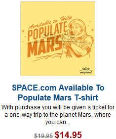 Space.com Populate Mars T-shirt